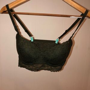 VS PINK GREEN BANDEAU STYLE BRA